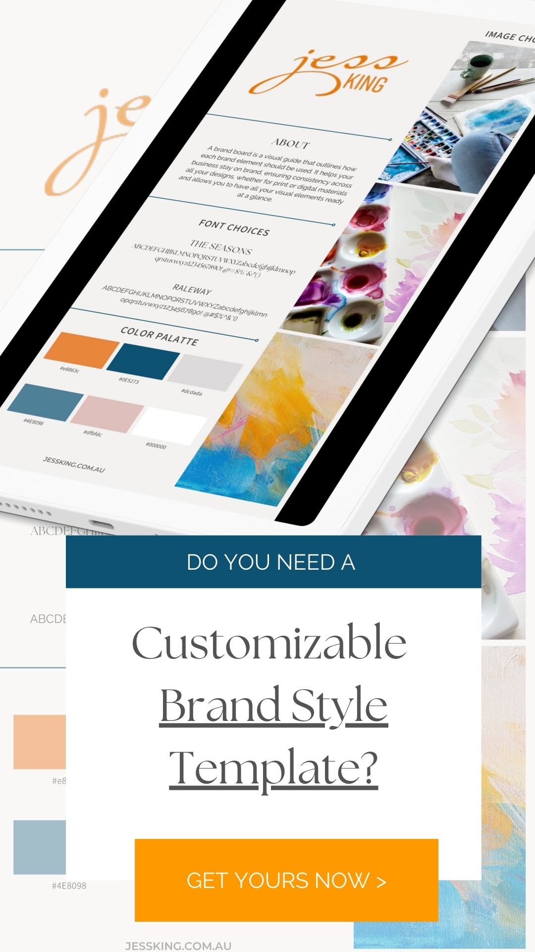 Customisable Brand template by Jess King