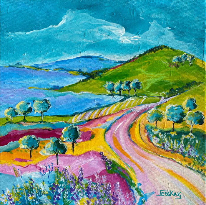 Roads Travelled original painting by Jess King
