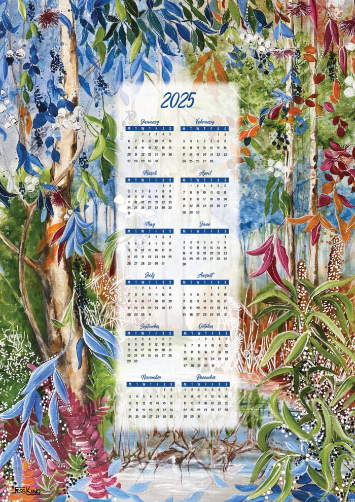 2025 Calendar In The Distance A3 print by Jess King Artist