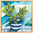 Leafy Conversation with Fairy Wren artwork by Jess King Artist