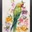 Parakeet paradise watercolour original artowrk by Jess King Artist