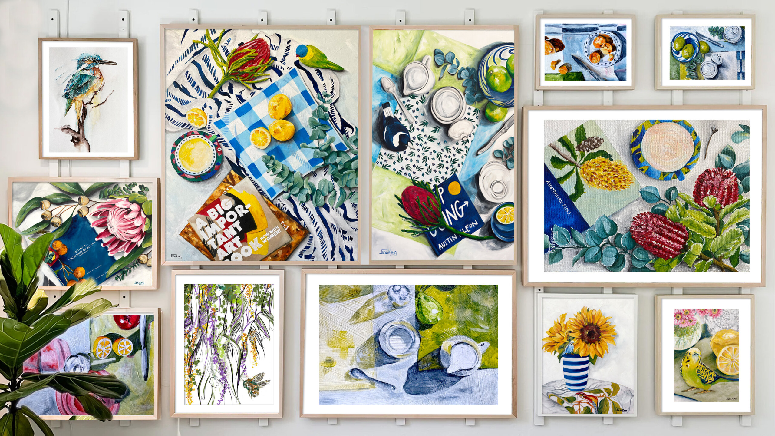 Jess King Artist blog about choosing art for your home that is impactful no matter the size