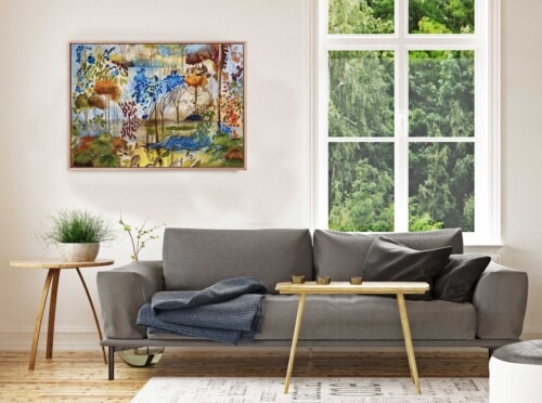 Australian bushland contemporary art print by Jess King