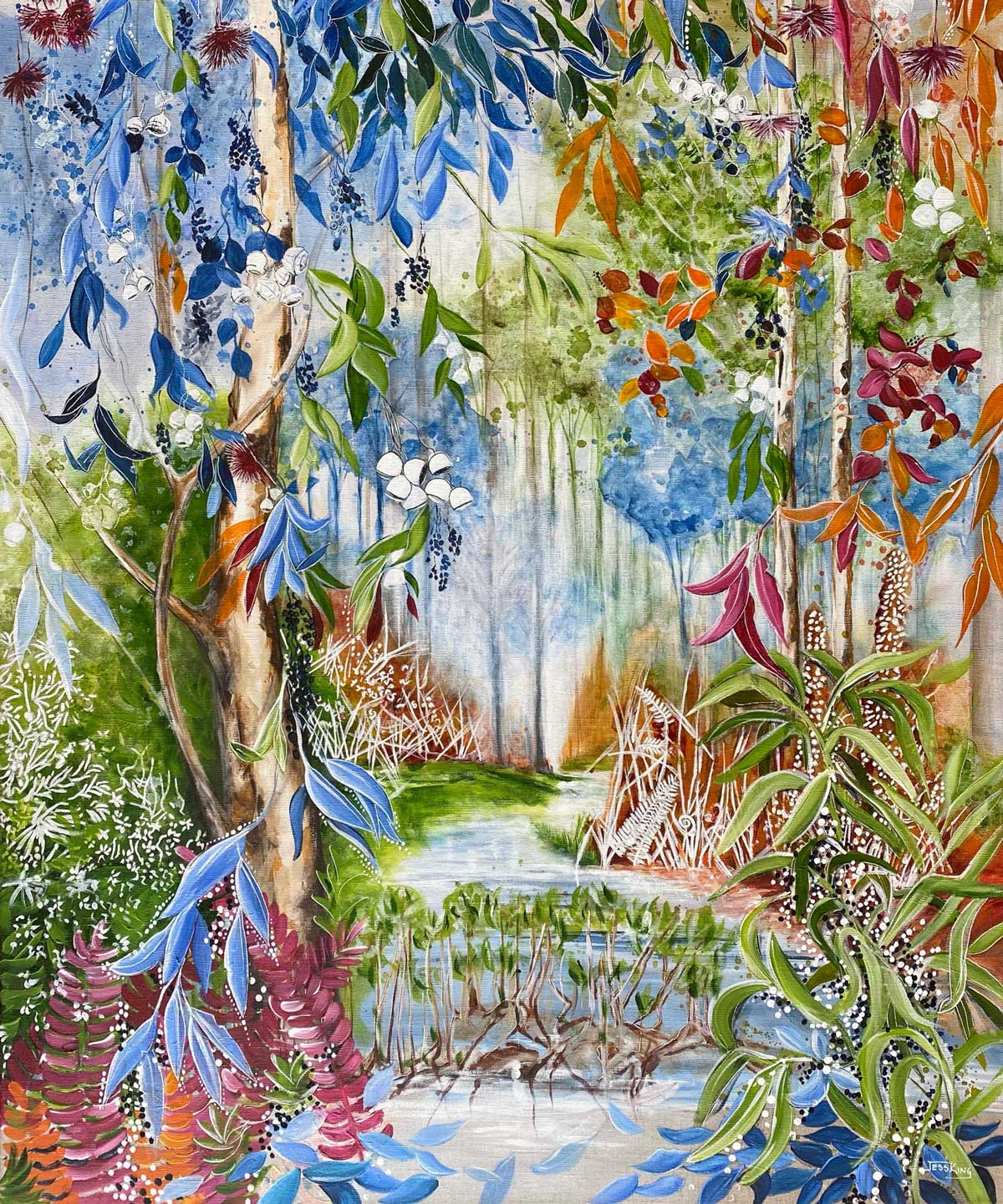 In the Distance Australian landscape art print by Jess King Artist