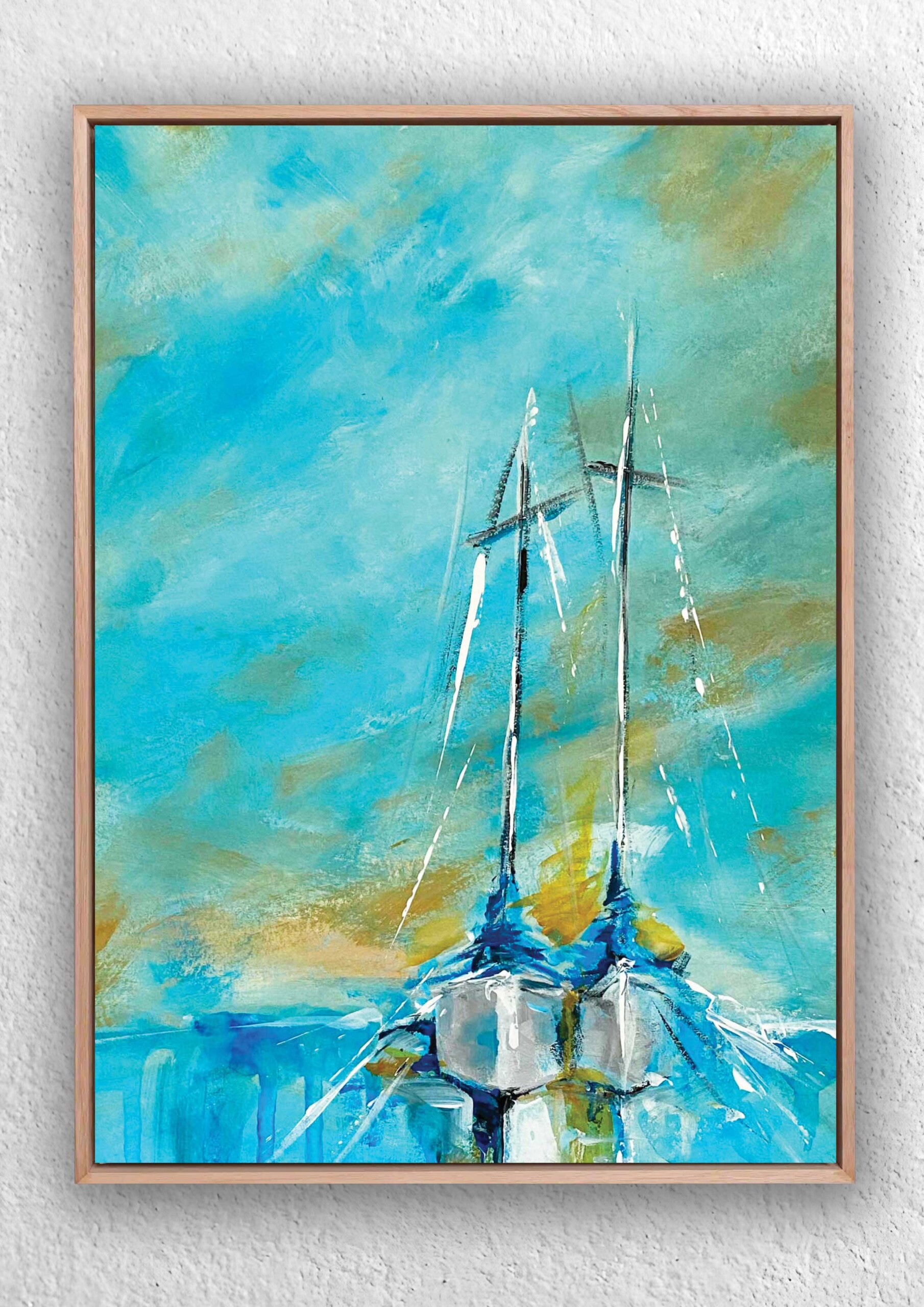 Sailing Sunset - Coastal Art Print | Nautical Art Print - Image 2