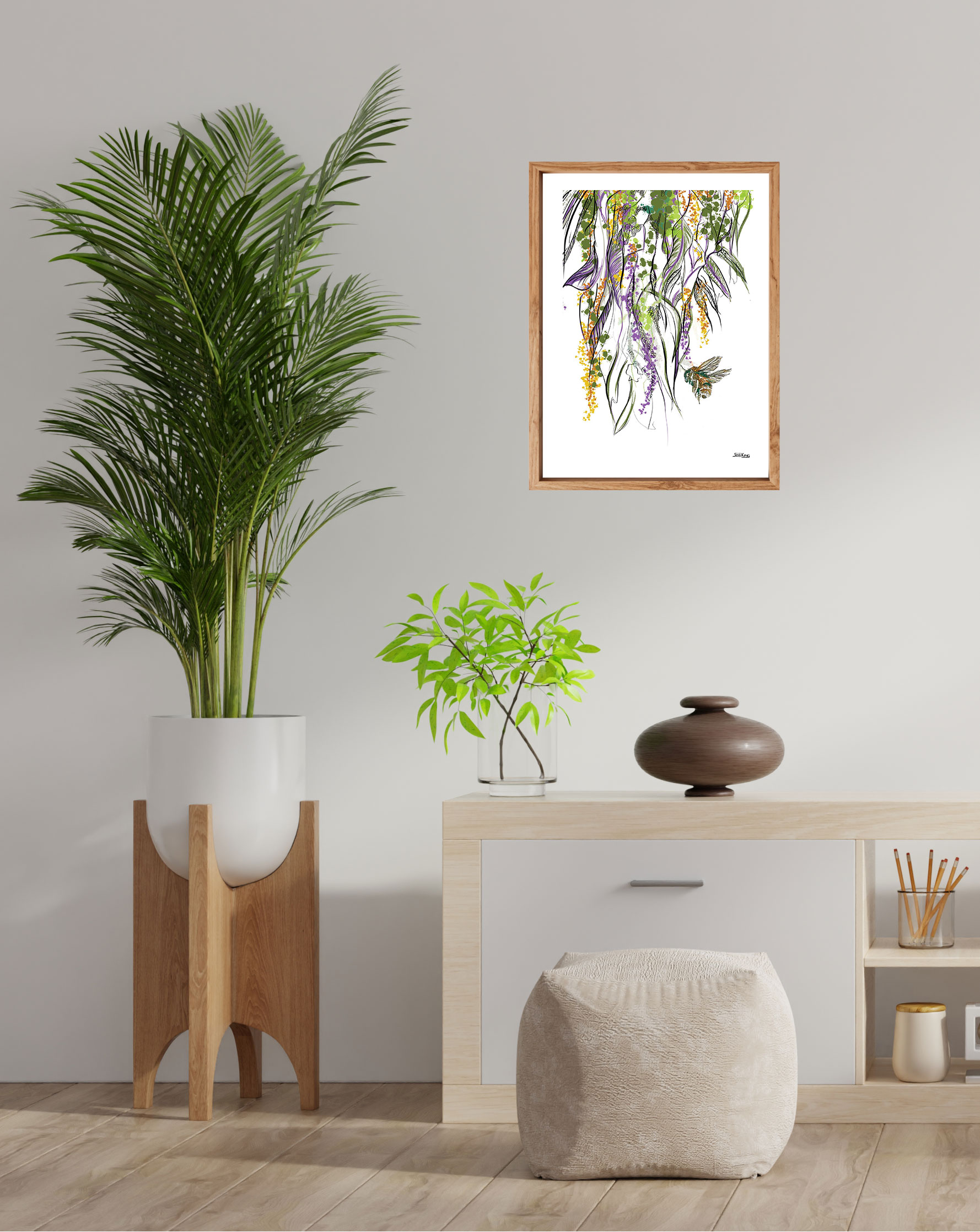 Honey Bee Art Print by Jess King Artist