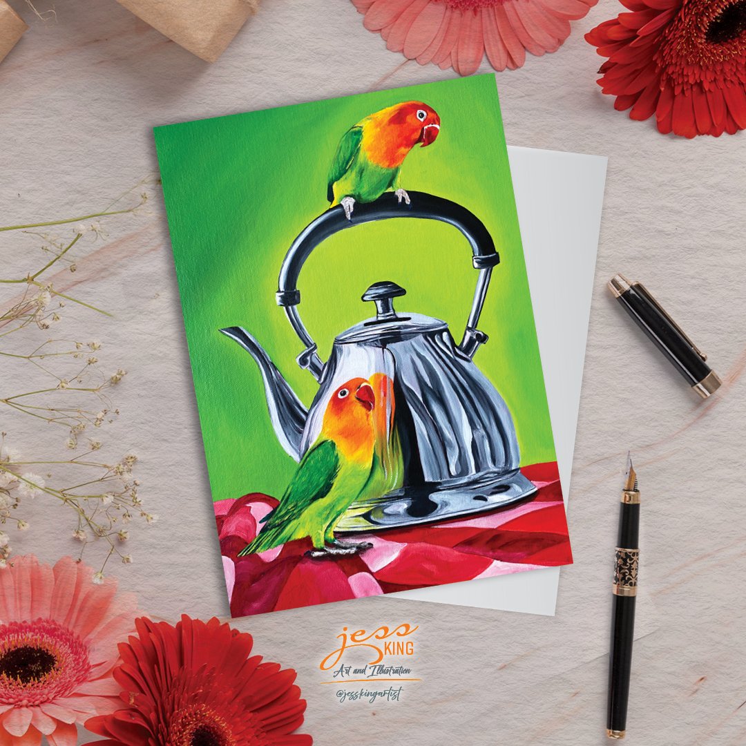 'Fancy a Cuppa' is a reproduction from the original acrylic artwork by Australian artist Jess King